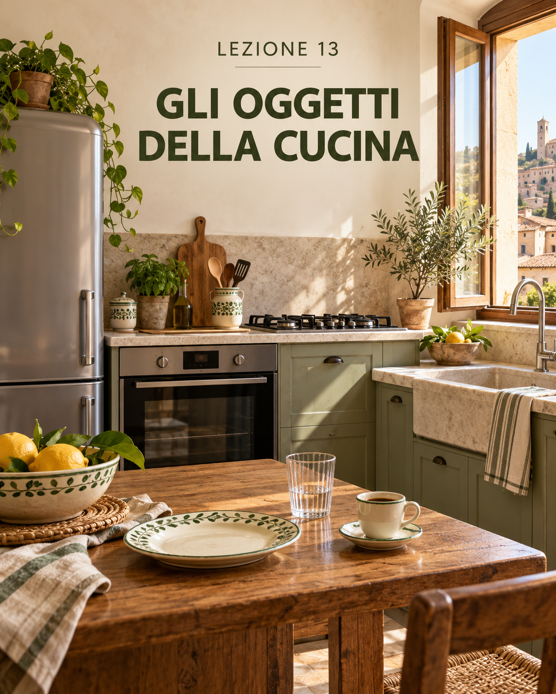 Gli oggetti della cucina